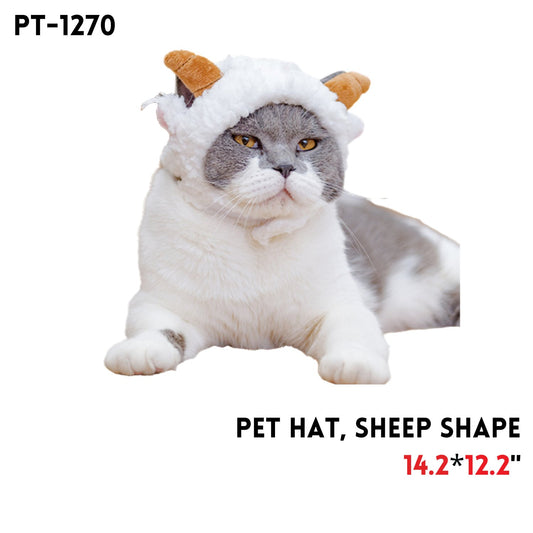 Pet Hat, Sheep Shape, 12.2“-14.2”