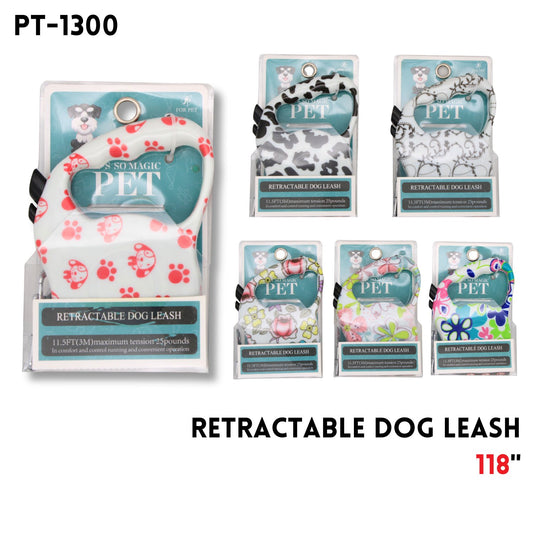 Retractable Dog Leash 118"