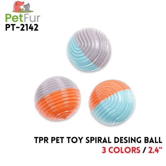 TPR Pet Toy Color Matching design Ball,2.4",3 Colors