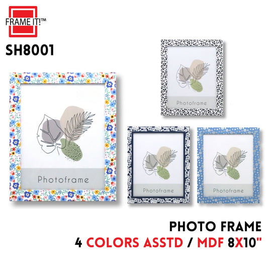 MDF Photo Frame 8x10" 4 Colors Asstd