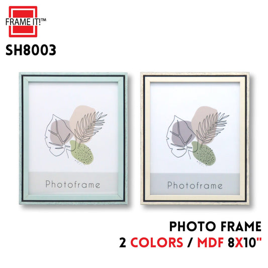 MDF Photo Frame 8x10" 2 Colors Asstd