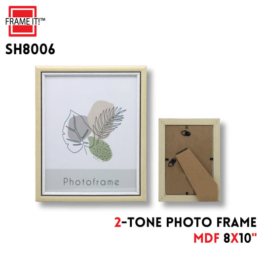 MDF Photo Frame 8x10" 2-Tone Color