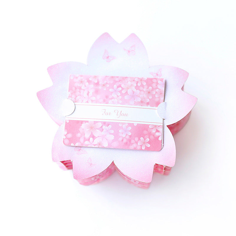 Mini Sakura layered Pop out card back and note