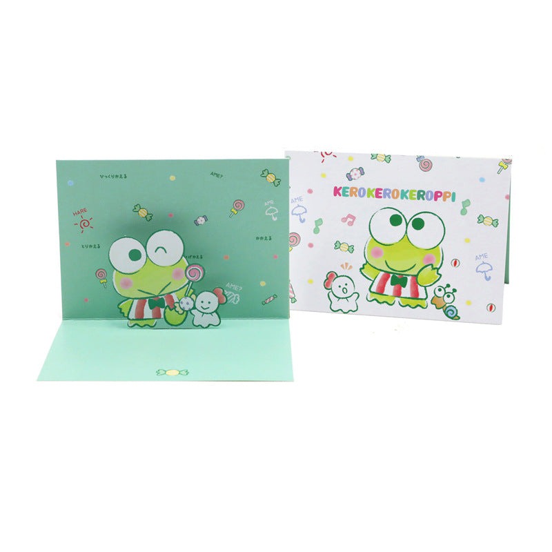 Sanrio Pop up cards kero kero keroppi Dimensions