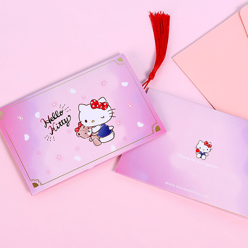 Hello Kitty under Apple tree Pop up card cover view