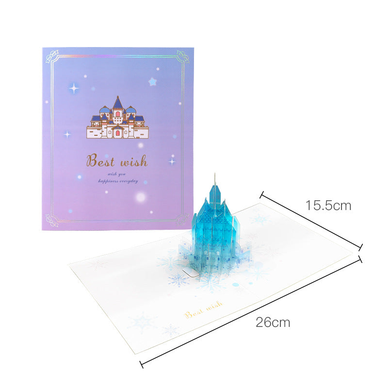 Crystal Castle Pop up card dimensions