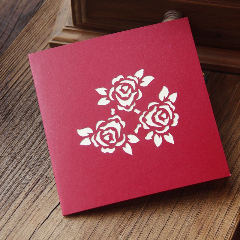 Rose batch Pop up card cover