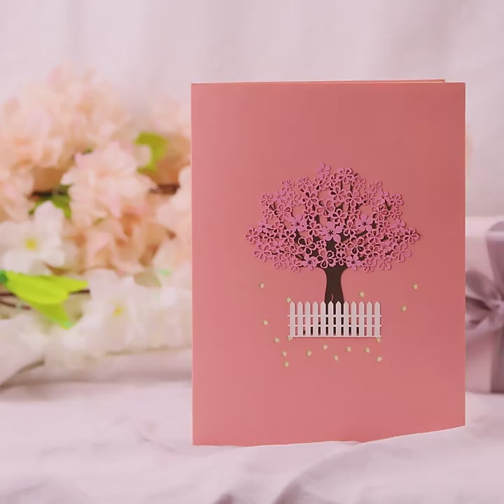 Lush Cherry tree Pop up card video