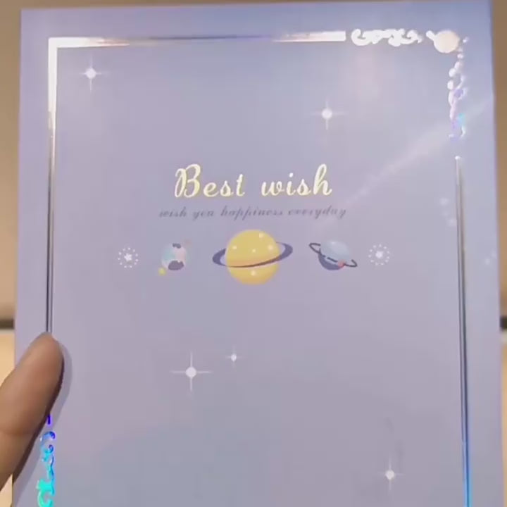 Crystal Planets Pop up card video