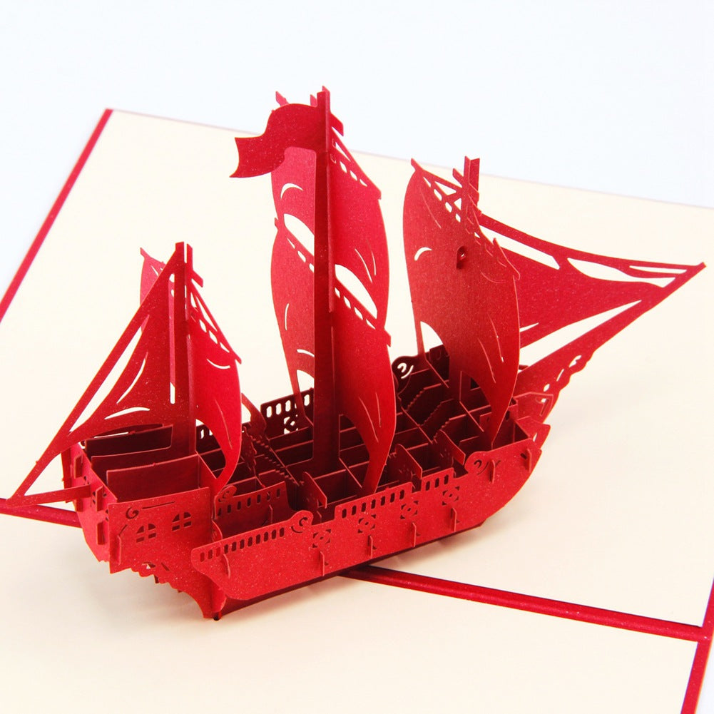 Ship Pop up card