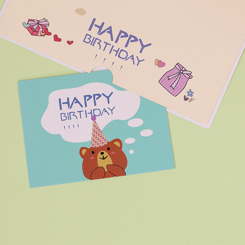 Birthday bear Pop up card