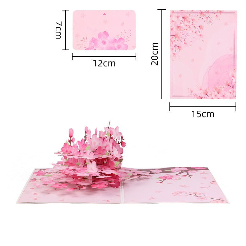 dimensions of the peach blossom tree card