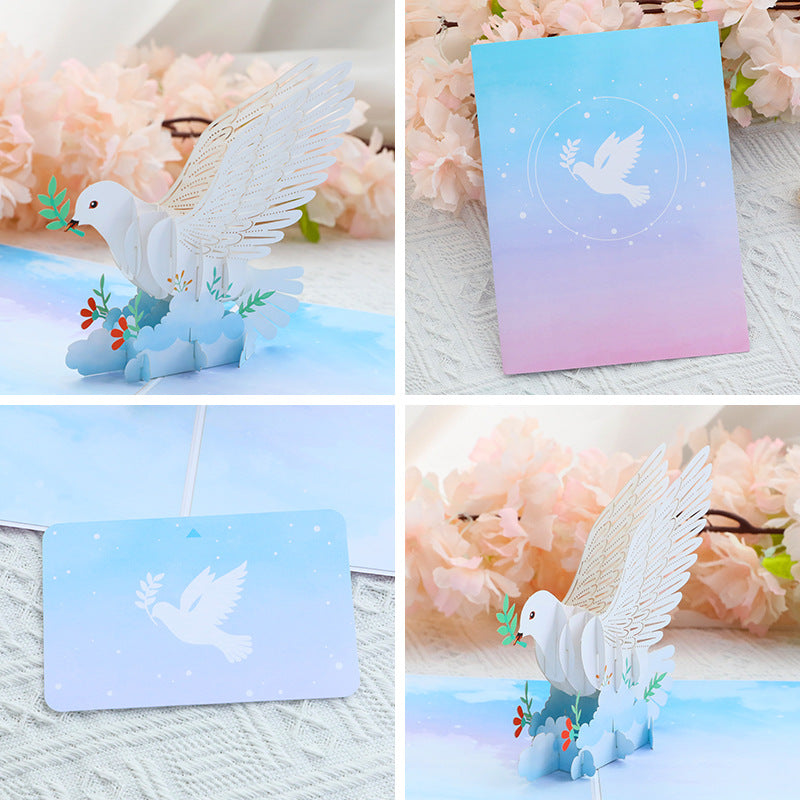 Peaceful Dove Pop up card all looks