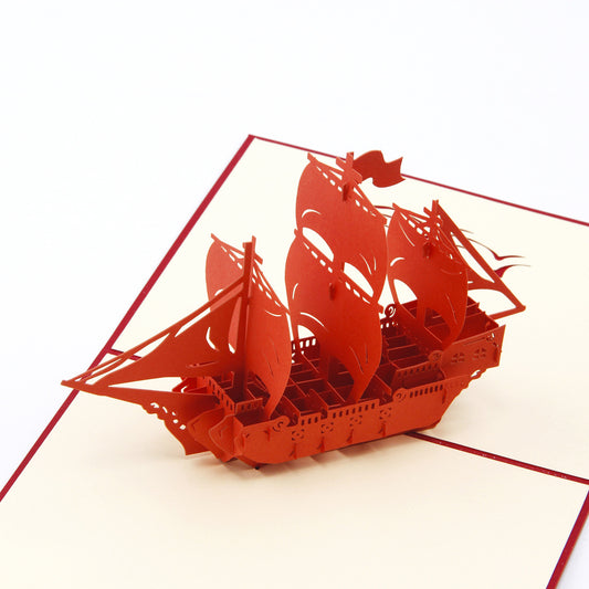 Ship Pop up card