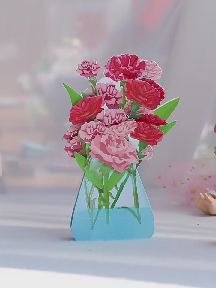 Pink Carnation Pop out card video