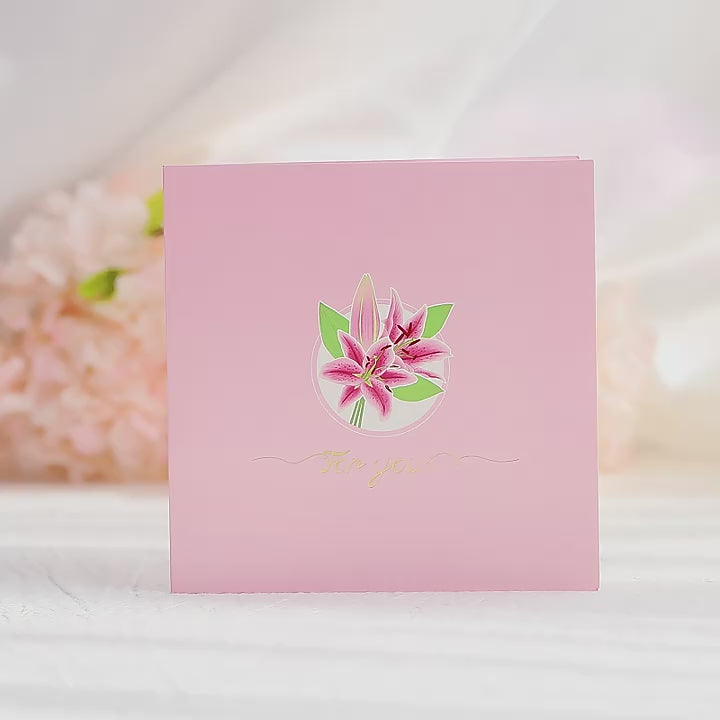 Rose Lilly Pop up card video